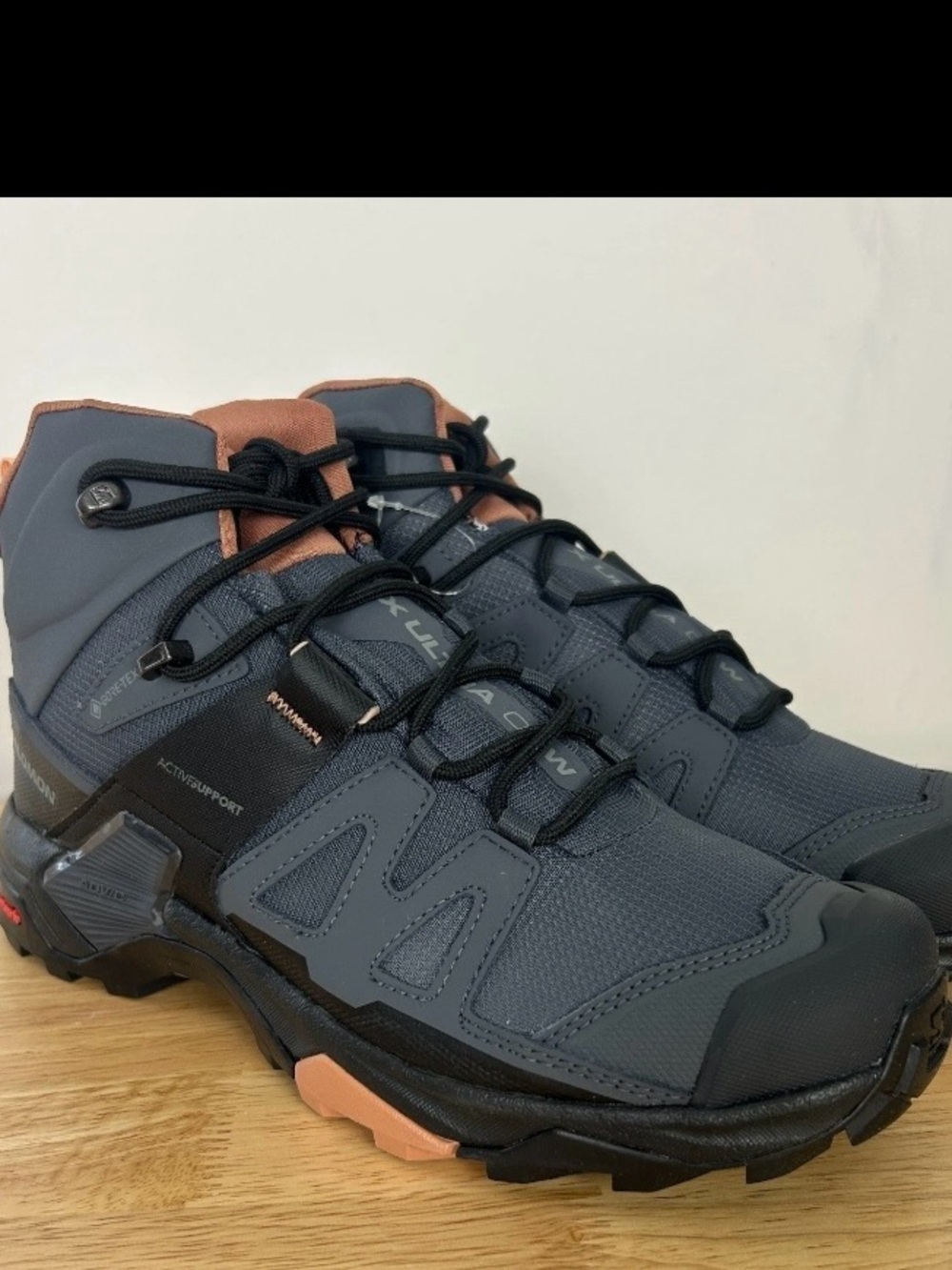 NEW Salomon X Ultra 4 Mid GTX Gore Tex WP Womens Hiking Boots Grey new - Picture 2 of 5